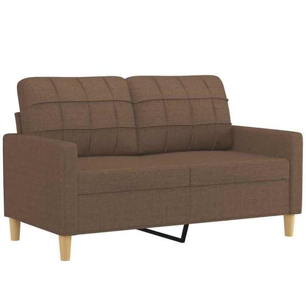 Maison Exclusive - Soffa 2-sits Brun 120 cm Tyg