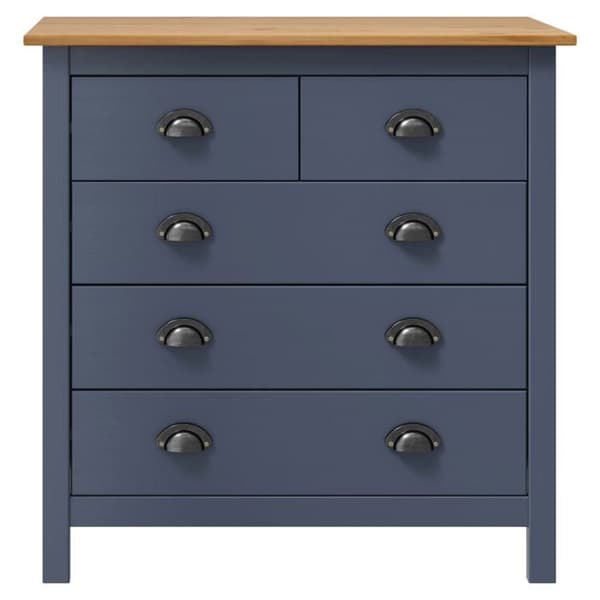 Maison Exclusive - Buffet Hill Harmaa 79x40x80 cm Kestävä mänty Grå