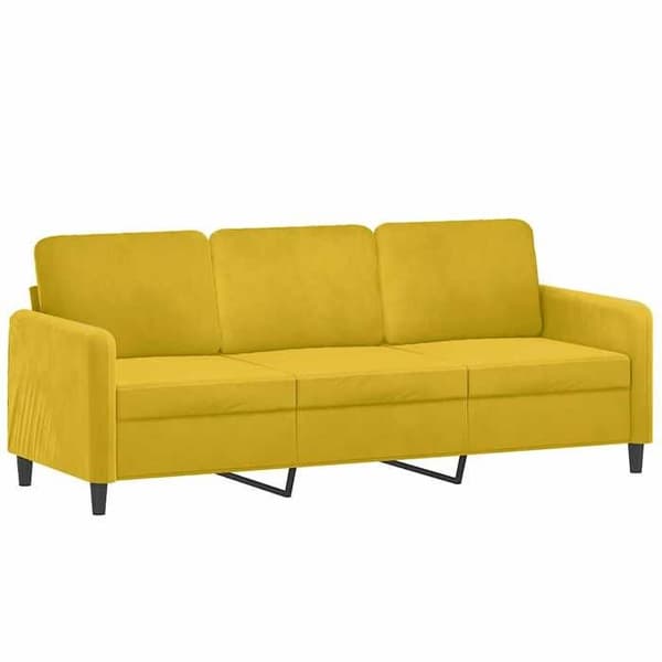 Maison Exclusive - 2 kpl sohvasetti keltaisilla samettityynyillä