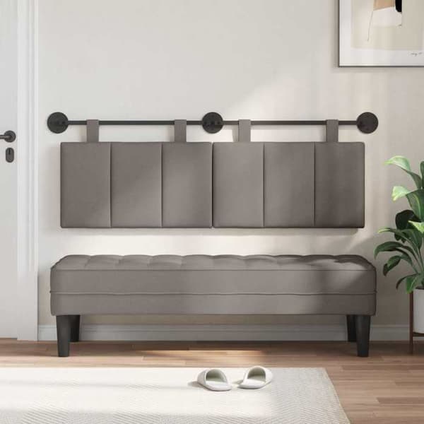 Maison Exclusive - Hängande sänggavel i taupe sammet