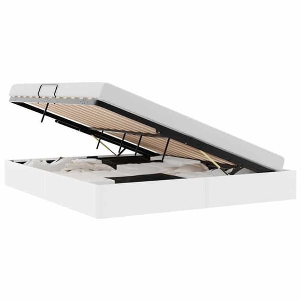 Maison Exclusive - Förvaringssäng Vit 193 x 203 cm Konstläder