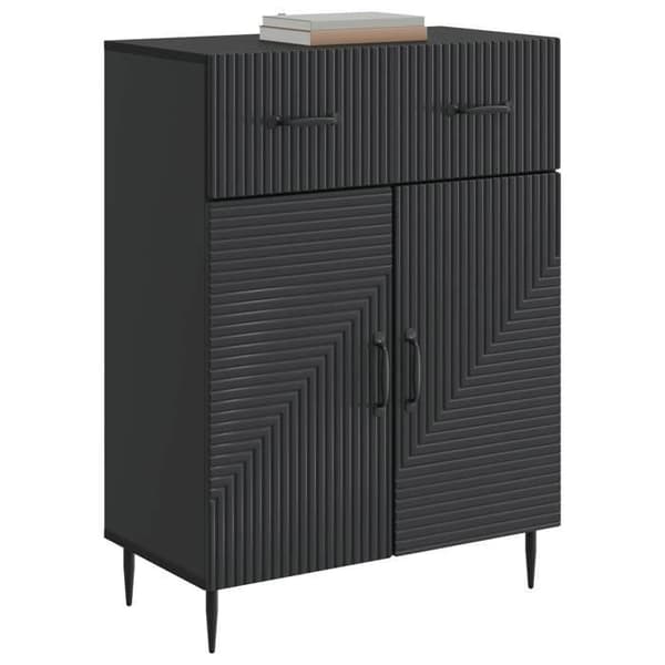Maison Exclusive - Buffet Sort 66 x 34,5 x 89,5 cm Ingeniørtræ