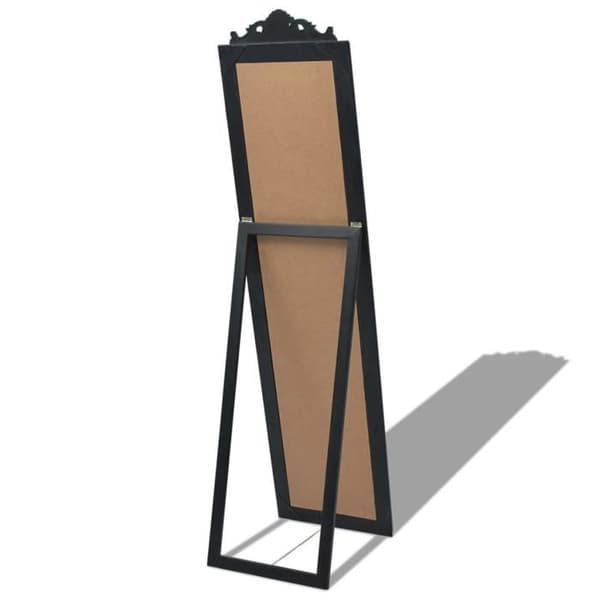 Maison Exclusive - Barok stil gulv spejl 160x40 cm Sort Svart