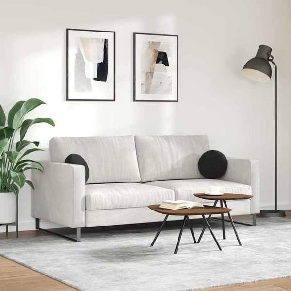 Maison Exclusive - Sittkuddar 2 st Sammet Svart Ø30 x 13 cm