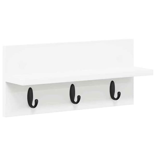 Maison Exclusive - Väggmonterad klädhängare Vit 40 x 10,5 x 18 cm Vit