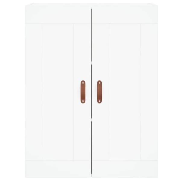 Maison Exclusive - Buffé hög Vit 69,5x34x180 cm Ingenjörsträ