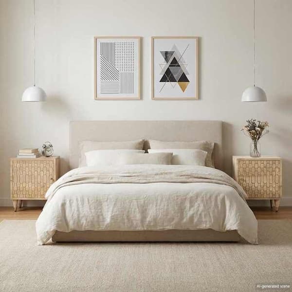 Maison Exclusive - Natborde 2 stk 40x33x46 cm Solid mango træ