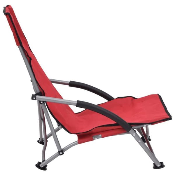 Maison Exclusive - 2 stk. røde stof klapstole