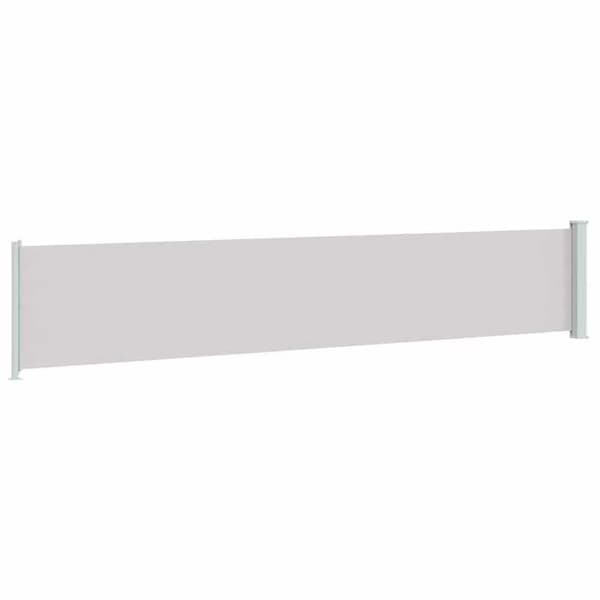 Maison Exclusive - Retractable sidotak för uteplats 117x614 cm Grå