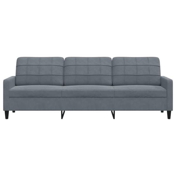 Maison Exclusive - 3-personers sofa i mørkegrå 210 cm velour