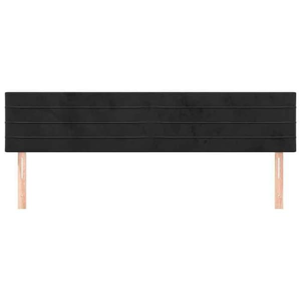 Maison Exclusive - Hovedgærder Sort 180 x 5 x 78/88 cm Velour