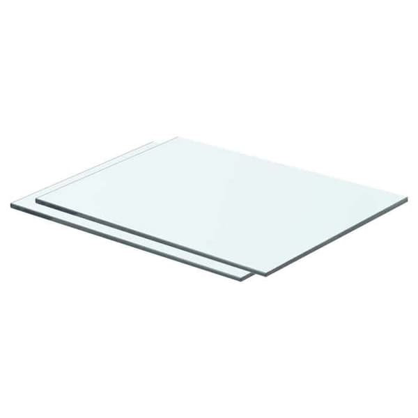 Maison Exclusive - Hyllpaneler 2 st Glas Transparent 40 x 25 cm Transparent