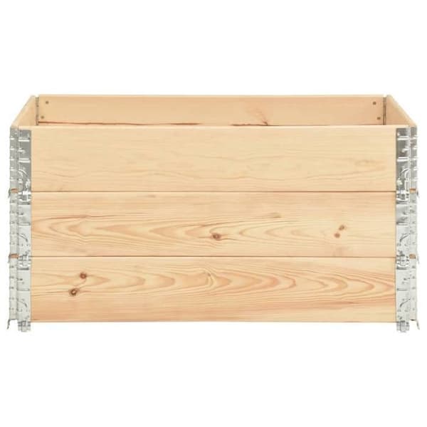 Maison Exclusive - Hævede plantekasser 3 stk 80x120 cm Solid fyrretræ