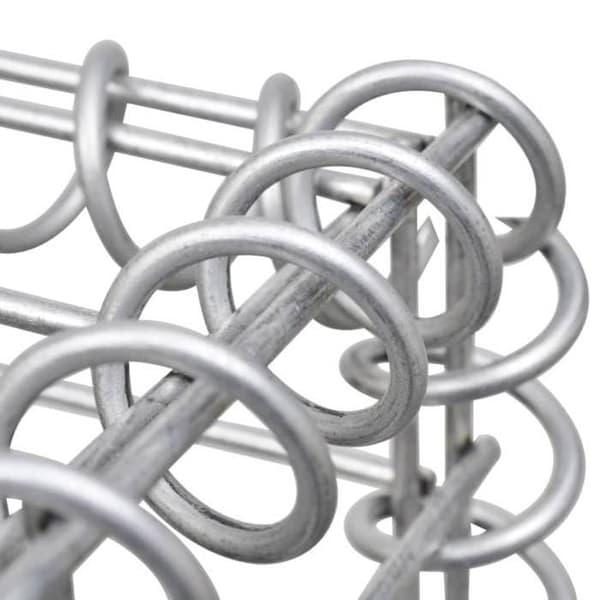Maison Exclusive - Gabionplanter i H Ståltråd 260x40x60 cm silver-