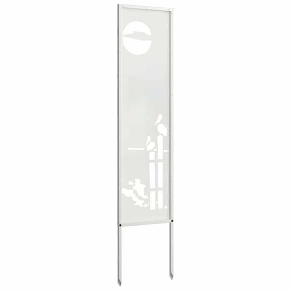 Maison Exclusive - Trädgårdsskyddsskärm Fretwork Vit 32 x 140 cm Vit