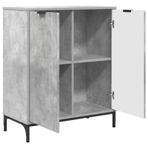 Maison Exclusive - Buffé Grå betong 69,5 x 33 x 82 cm Ingenjörsträ