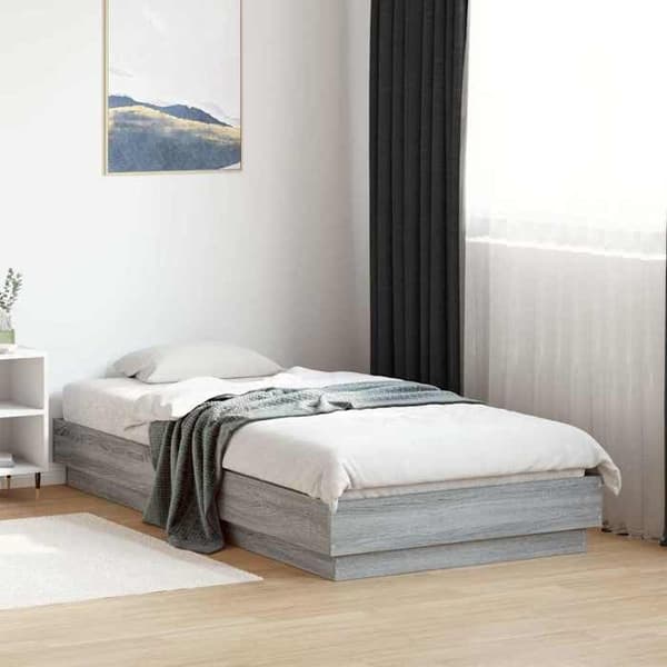 Maison Exclusive - Sengestel uden madras sonoma grå 90x190 cm