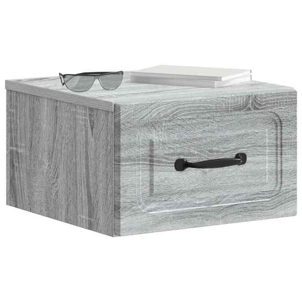 Maison Exclusive - Sonoma harmaa seinähyllyyöpyöre 34,5 x 33 x 20 cm