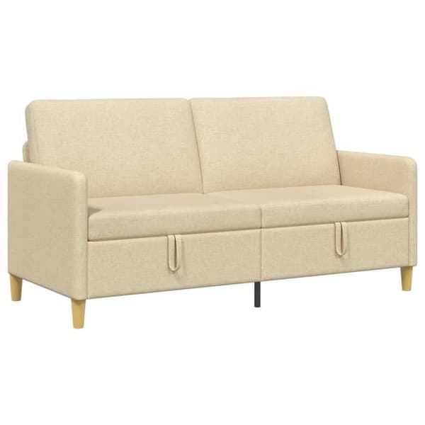 Maison Exclusive - Soffa med förvaring Creme 172 x 78 x 87 cm Polyester