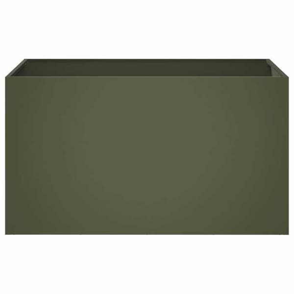 Maison Exclusive - Puutarhakori 2 kpl Oliivinvihreä 100 x 50 x 50 cm