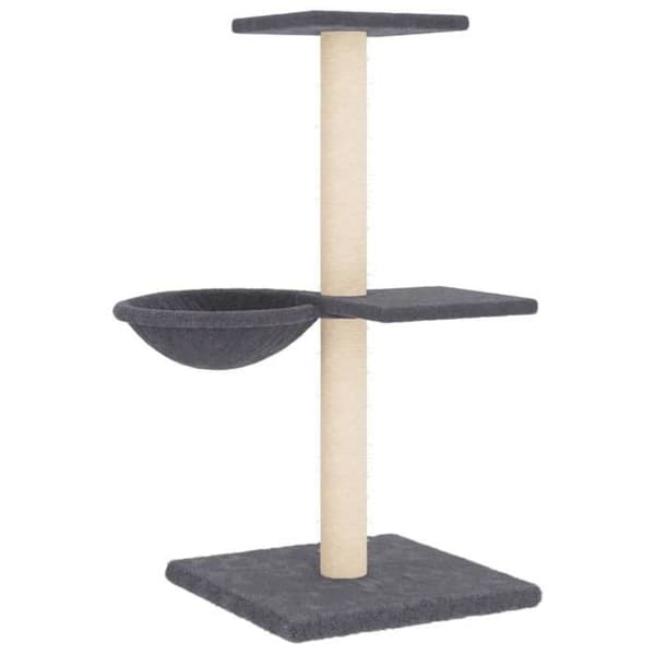 Maison Exclusive - Kattekradsetræ med sisal griffoirs i mørkegrå 72 cm mörkgrå