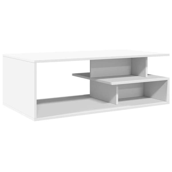 Maison Exclusive - Låg bord vit 102x55x35 cm ingenjörsträ Vit
