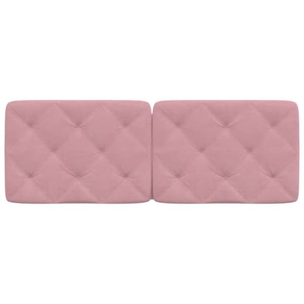 Maison Exclusive - Pude til hovedgærdet i rosa 120 cm velour