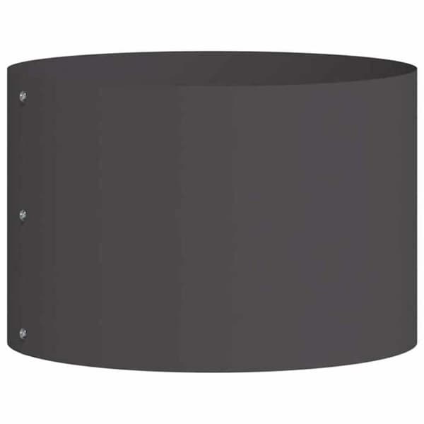 Maison Exclusive - Blomsterkrans Ring Sort 30 x 30 x 20 cm Koldvalset stål Svart