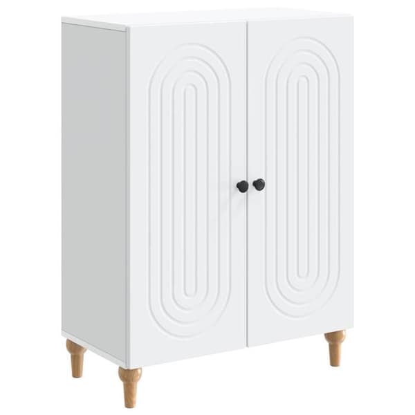 Buffet - EKSKLUSIVT HUS - 66 x 34,5 x 90 cm - Ingeniørtræ - Hvid - Moderne Vit