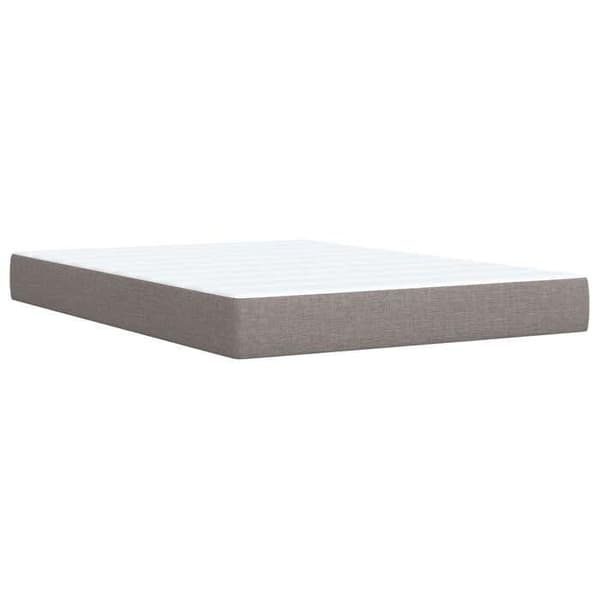 Maison Exclusive - Boxspring säng med madrass Taupe 140 x 200 cm Tyg