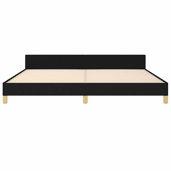 Maison Exclusive - Sengestel uden madras sort 200x200 cm stof