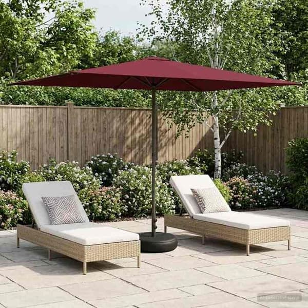 Maison Exclusive - Haveparasol med base 200 x 300 cm Polyester