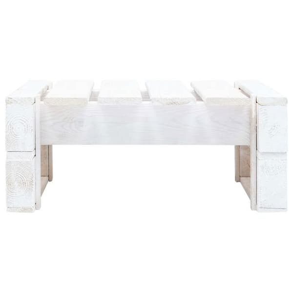 Maison Exclusive - Utepuff i tryckimpregnerad furu i vitt