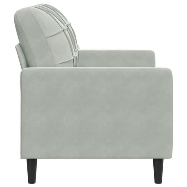 Maison Exclusive - 2-personers sofa i lys grå 120 cm velour