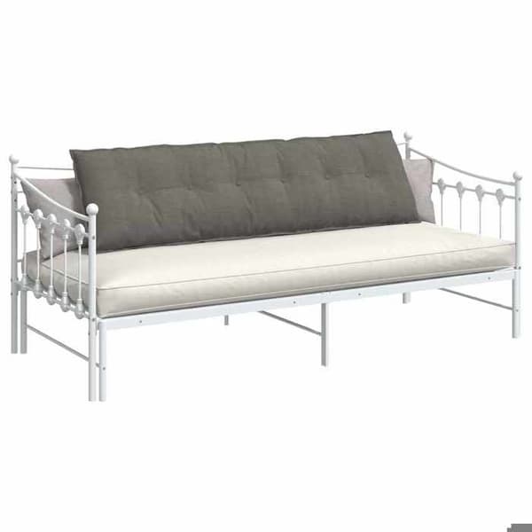Rygpude - EKSKLUSIV HUS - 180 x 50 cm - Fløjl - Lys grå - Aftageligt lynlåsdække Ljusgrått