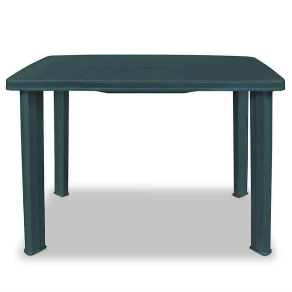 Havemøbel - EKSKLUSIV HUS - 101 x 68 x 72 cm - Plastik - Velegnet til udendørs brug - Parasolhul Grön