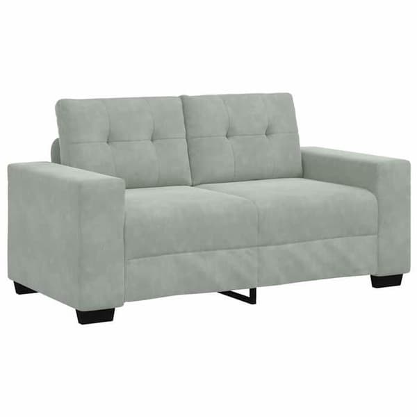Maison Exclusive - Soffa gråljus 160x77x82 cm sammet