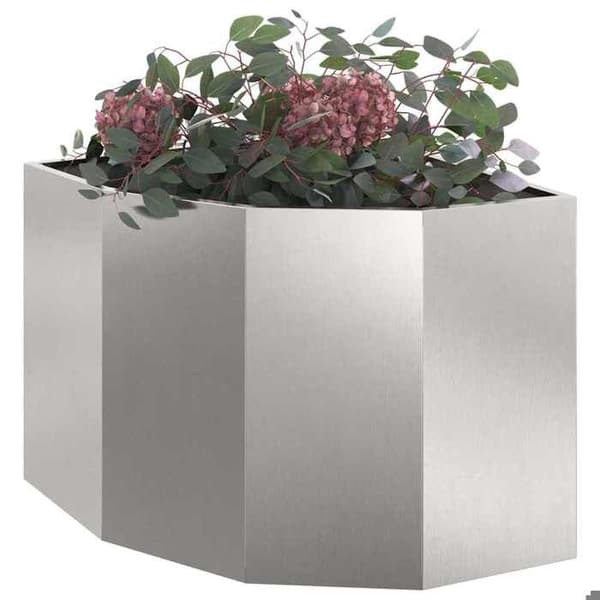 Maison Exclusive - Silverhörnplanter 60 x 60 x 50 cm Rostfritt stål