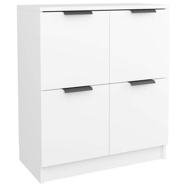 Maison Exclusive - Bufféer 2 st vit 60x30x70 cm Ingenjörsträ