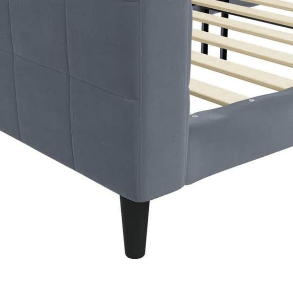 Maison Exclusive - Tummanharmaa lepotuoli 80x200 cm sametti