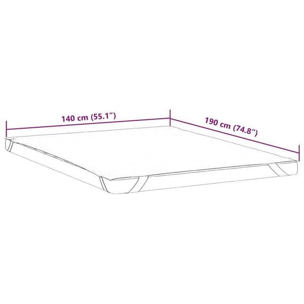 Maison Exclusive - Vattentät vit madrasskydd 140x190 cm