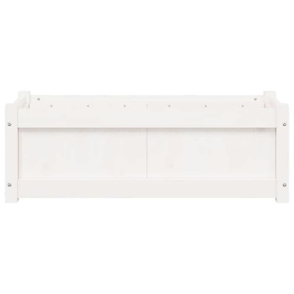 Maison Exclusive - Blomkrukor 2 st vit massiv furu