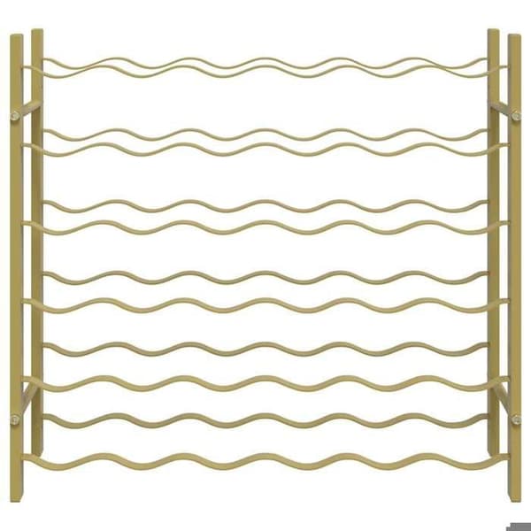 Maison Exclusive - Flaskställ för 36 flaskor Guld Metall