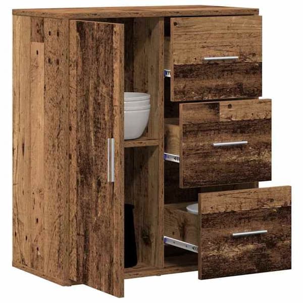Buffé - EXKLUSIVT HUS - 60 x 31 x 70 cm - Ingenjörsträ - Rektangulär - Modern brun