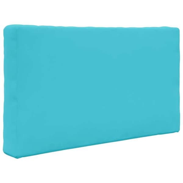 Utomhus kudde - EXKLUSIV HEM - 80 x 80 cm - Polyester - Avtagbart blixtlåsöverdrag - Skumfyllning Turkos