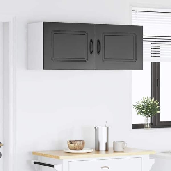 Maison Exclusive - Kalmar 2 stk. opvaskemaskine panel Sort ingeniørtræ Svart
