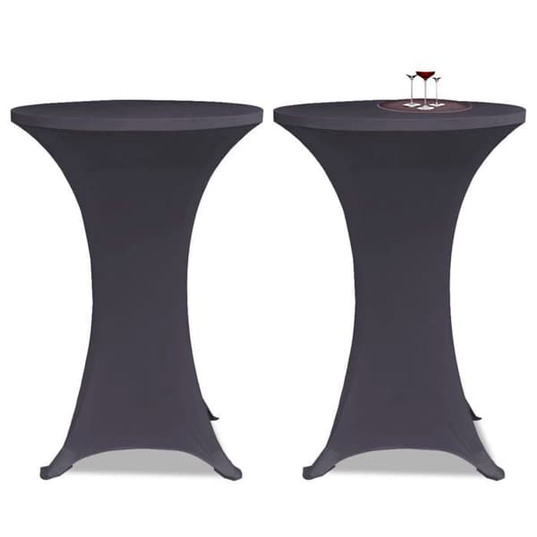 Maison Exclusive - Utsträckbar bordduk 80 cm 2 st Anthracit