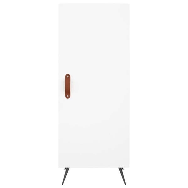 Maison Exclusive - Vit buffé 34,5x34x90 cm ingenjörsträ