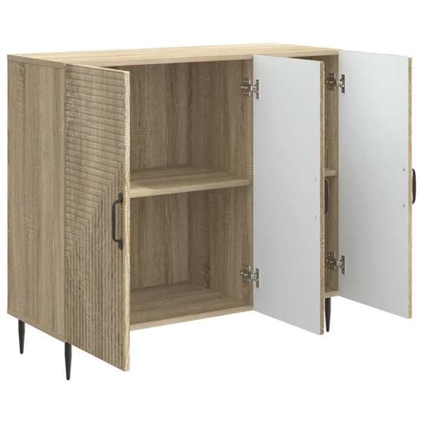 Maison Exclusive - Buffé Ek Sonoma 89 x 34,5 x 80 cm Ingenjörsträ