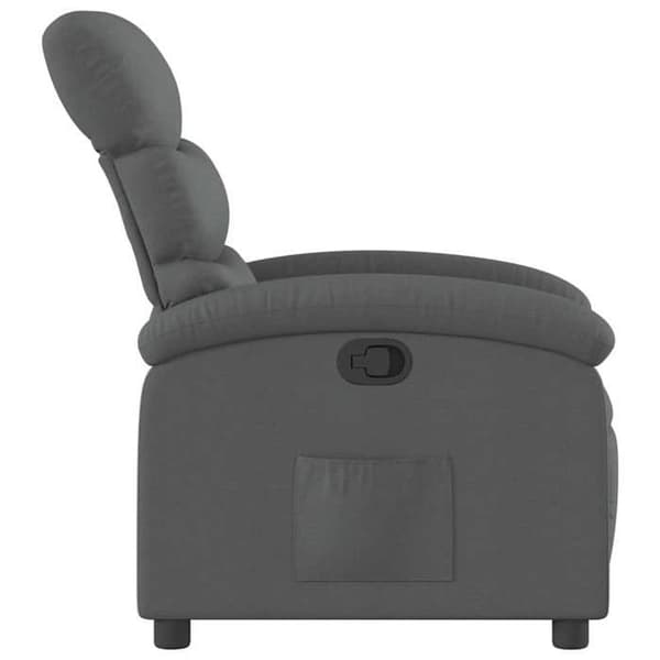 Maison Exclusive - Grått tyg reclinerfåtölj Mörkgrå